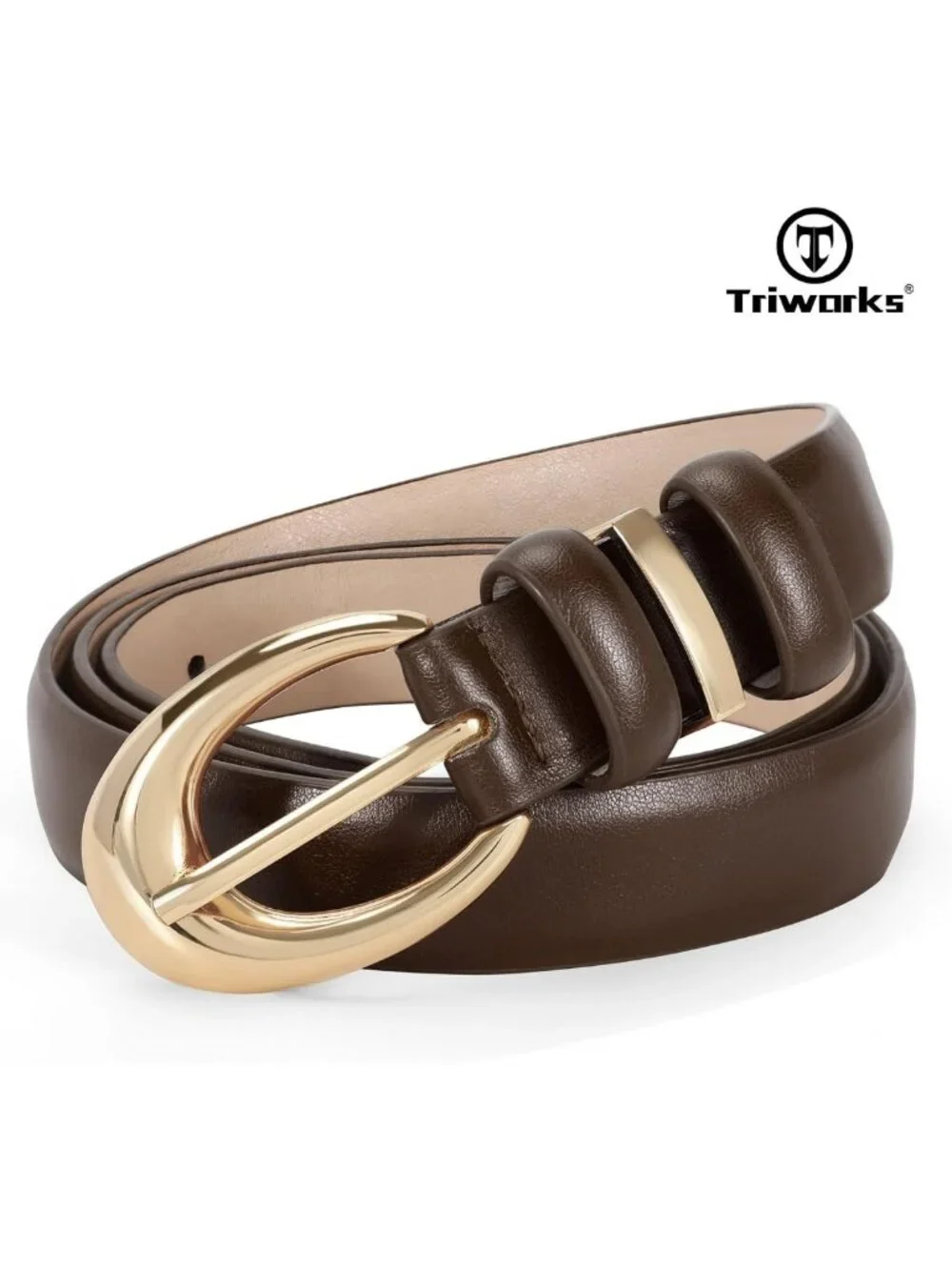 Stylish 3-Pack Women's Faux Leather Belts for Jeans with Chic Gold Buckle